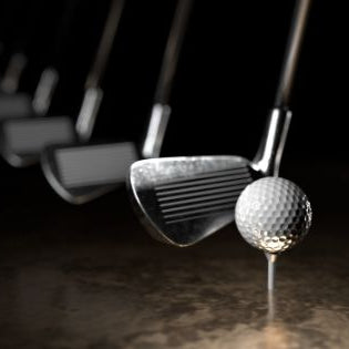 slow motion picture of golf club hitting a golf ball