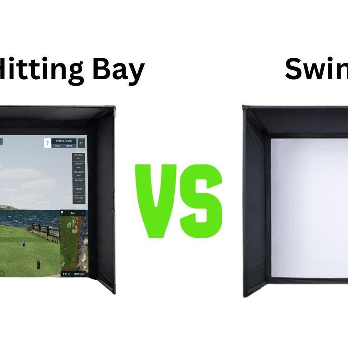 Comparing the Majestic Hitting Bay V2 and the SwingBay - Simply Golf Simulators