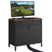 AutoTee Ball Reserve Cabinet with image of PC on top