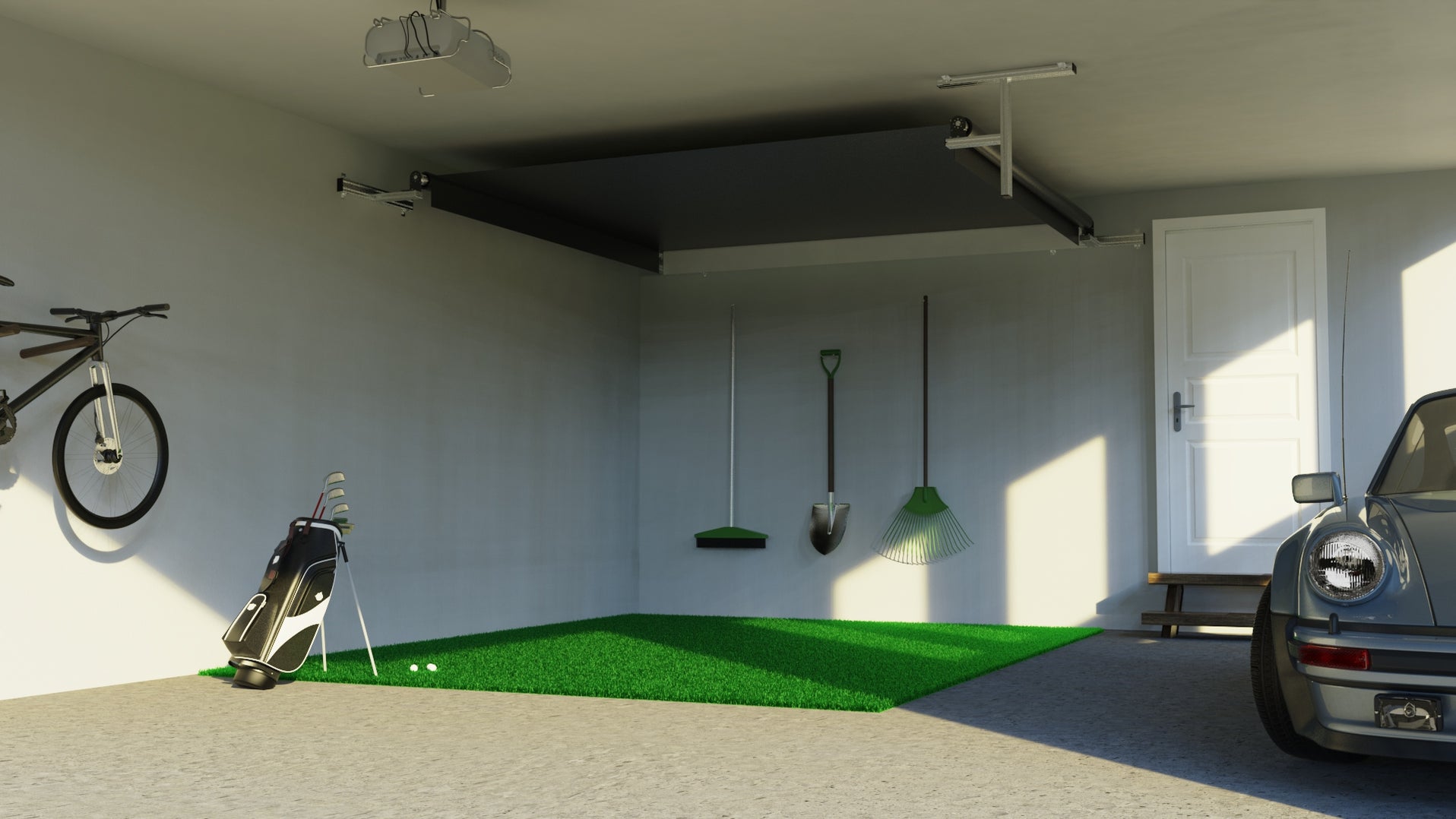 Vanish Series Retractable Golf Enclosure | The SportScreen — Simply ...