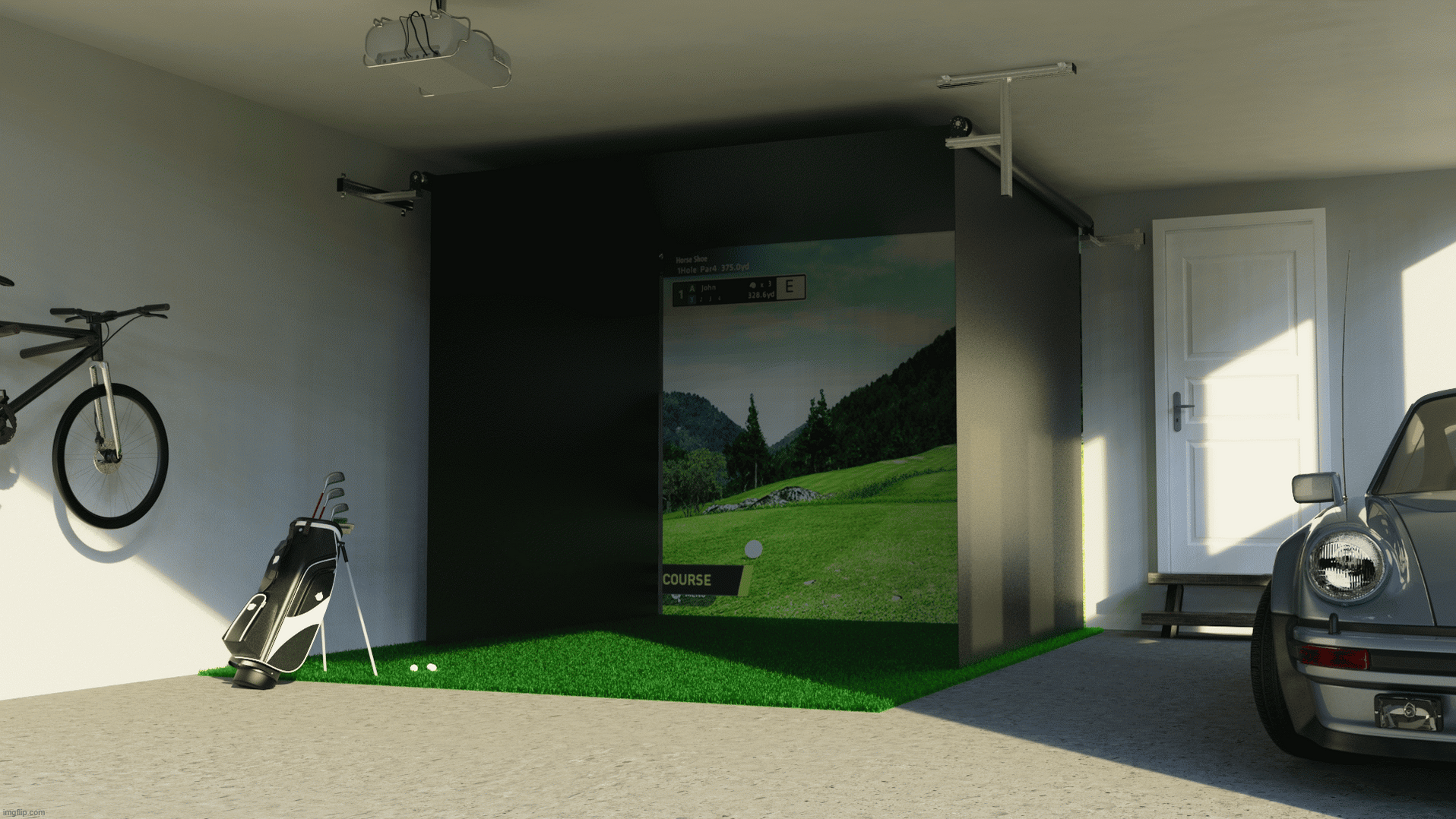 Vanish Series Retractable Golf Enclosure | The SportScreen — Simply ...