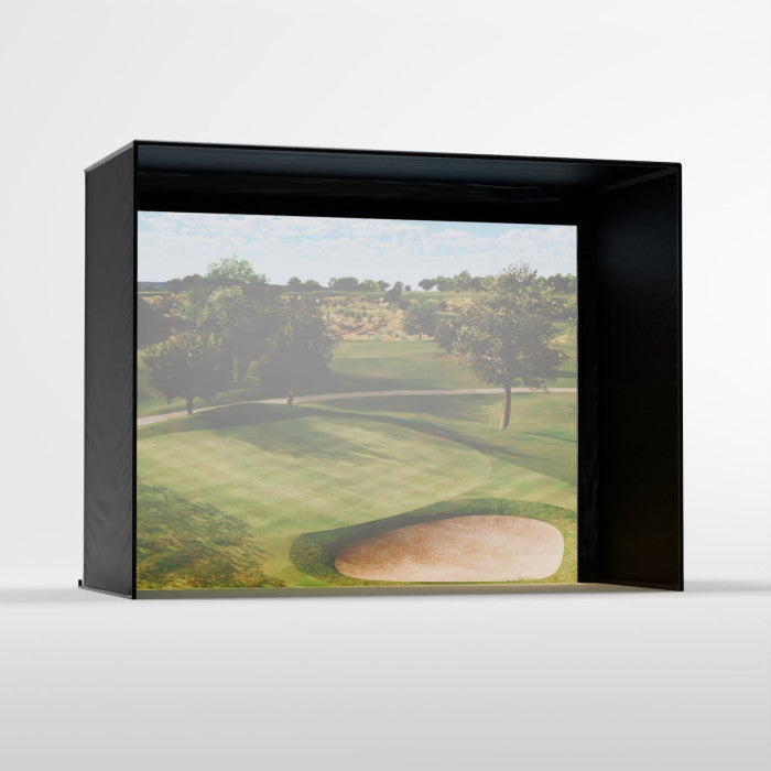 Carl's Place Premium Enclosure for golf simulators, 9x12 size.