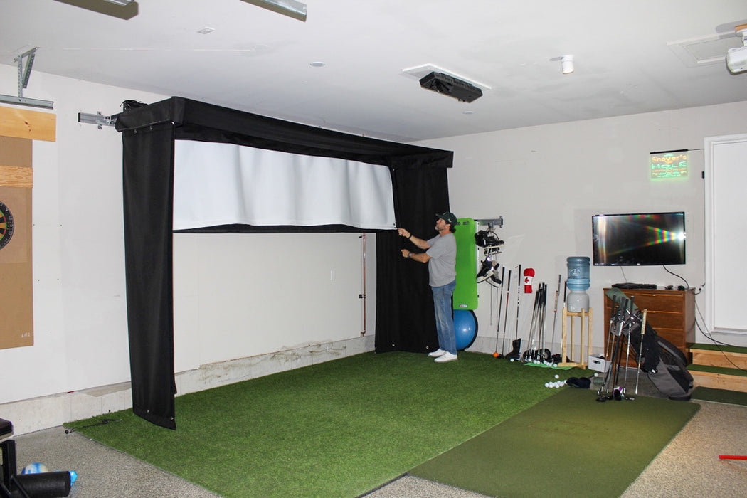 The SportScreen Vanish LITE Retractable Golf Enclosure