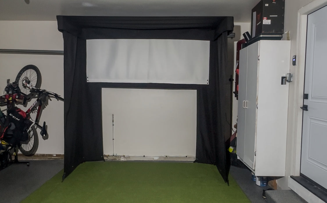 Vanish Lite half rolled up, wall mounted