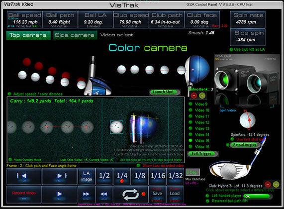 VisTrak SCX IR Pro Ceiling Mounted Launch Monitor — Simply Golf Simulators