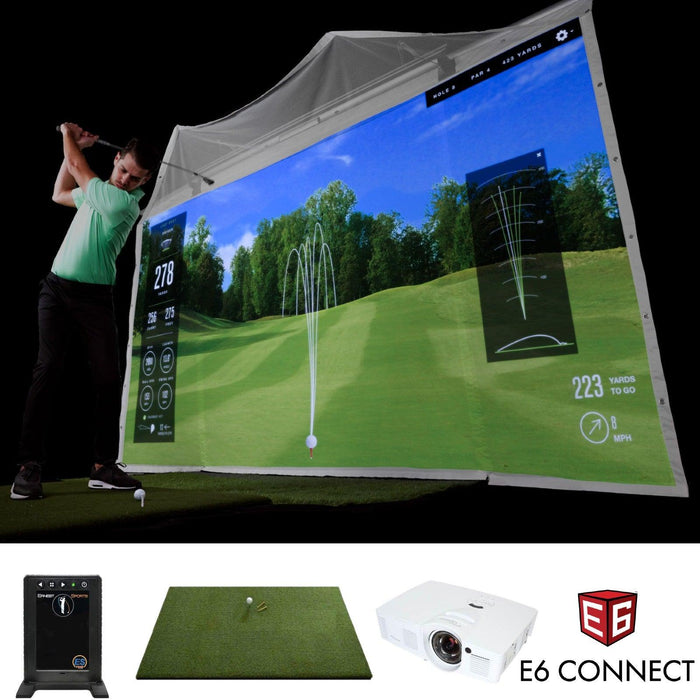 ES Tour Retractable Golf Simulator Package - Simply Golf Simulators